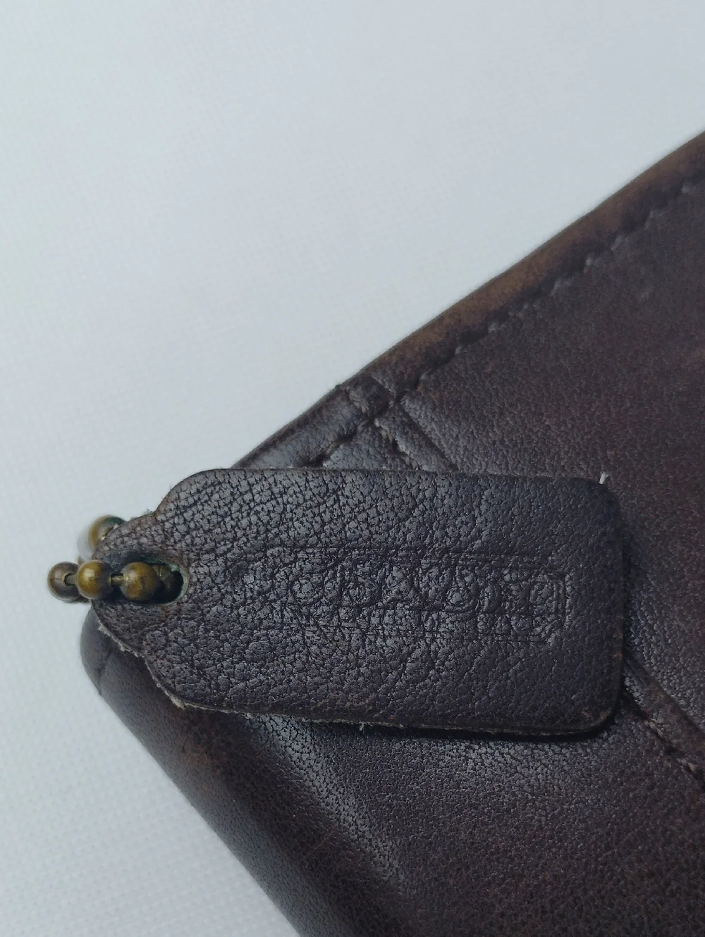 Coach Vintage Brown Leather Zip Wallet. - Picture 10 of 15